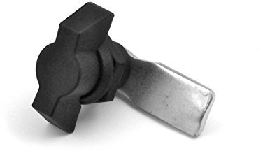 Ajile® - 2 pièces - Verrou à came plate tête papillon polyamide noir