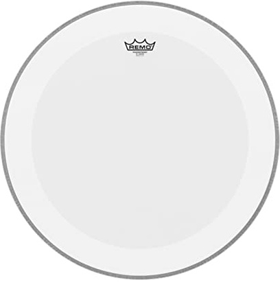 Remo drumhead Powerstroke 4 White Coated – with 3-mil damper ring - 18″ – P4-0118-BP