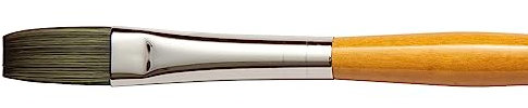 Isabey Isacryl Synthetic Brush, Flat, 8, Natural