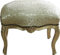 Casa Padrino Barock Fußhocker Gold Muster/Gold Medium