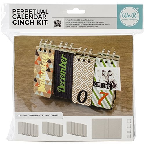 WE R Memory Keepers Paper Cinch Ewiger Kalender Kit 8.75-inch 33,7 x 23,5, Abdeckungen, Seiten und Draht