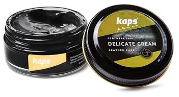 Kaps Shoe Care Cream, Intensive Leather Care and Nourishing, Delicate (118 - black)