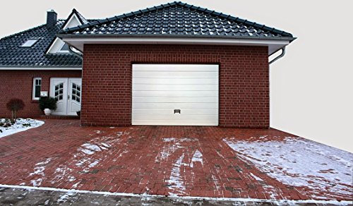 Sektionaltor, Tor, Garagentor, 3040 x 2165, weiß liniert, 10cm Sicke.