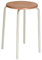 Lotz Stapel-Hocker Modell 3250 - Sitzhöhe 50 cm, Gestell lichtgrau, Sitz Buche, von Lotz