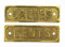 Solid Brass LADIES/GENTS Signs (9cm x 3cm) (LADIES and GENTS)