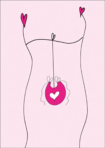 Kartenkaufrausch Herzliche Tauf Geburts Geschenk Beileger Grußkarte BZW. Glückwunsch Grußkarte in rosa