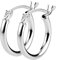 Heartbreaker kleine Creolen aus der Kollektion Style & Go in Echtsilber/Ohrringe Silber 925 Sterling nickelfrei/Elegante Design Ohrringe für Damen/LD MR 21