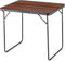 Outtec Campingtisch Klapptisch Reisetisch - 80x60x70 cm - Zusammenklappbar Gartentisch aus Alu und Tischplatte aus MDF - Camping - Balkontisch - Picknick Strand - Braun