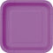 Unique Party- Piatti per Feste, 18 cm, 16 Pezzi, Viola (Purple), 6 7/8-Inch, 34478