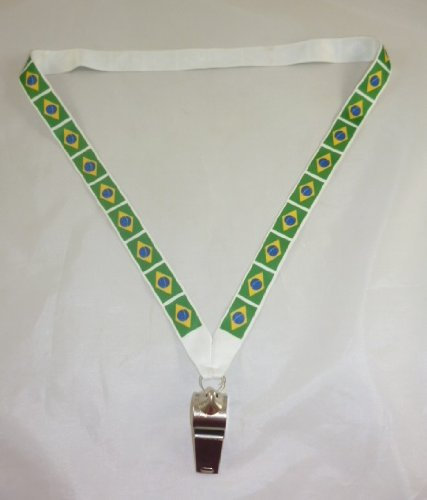 Toyland 44cm lanière de Drapeau du Brésil et Un sifflet pour la Coupe du Monde Brésil Parties (MI3) [Jouet]