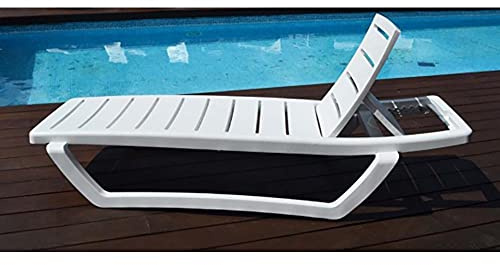 GARDENLIFE - Cama Tumbona Resina Blanca Gardenlife