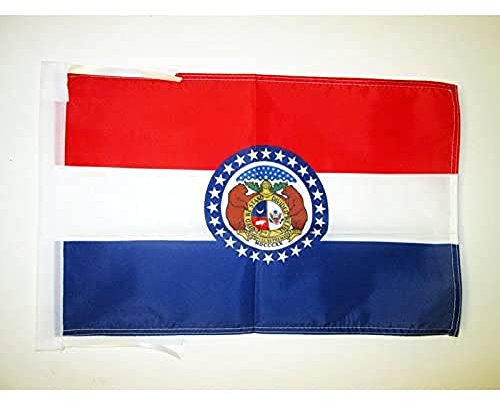 AZ FLAG - Flagge Missouri - 45x30 cm Mit Kordel - Bundesstaat Missouri Fahne 30 x 45 Cm - Flaggen