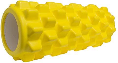 AFH Faszienrolle Rumble | 2 Farben | Länge: 33 cm, Ø 14 cm (gelb) | mit Tasche