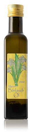 Bärlauch Öl aus dem Allgäu - 250ml Rapsöl mit intensivem Bärlauch Aroma - kräftiger Geschmack von frischem Bärlauch