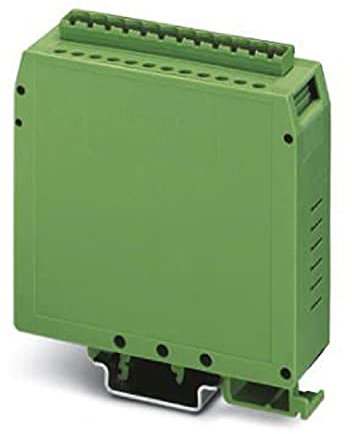 PHOENIX CONTACT UEGM-MSTB Elektronikgehäuse zum Einsetzen einer Leiterplatte, Komplett Bestückt mit 3 Schraub- oder 6 Flachsteckanschlüssen je Seite mit 12-poliger Combicon-Stiftleiste, 10 Stück