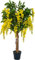 McPalms Goldregen 1,10 m künstlich Kunstbaum Kunstpflanze Echtholzstamm