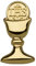 Precious Pieces Boy's Chalice Tie Pin Gold Tone