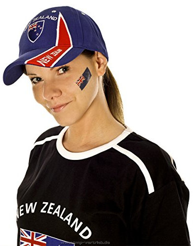 TMP 5 x Neuseeland Fanartikel Fahnen Tattoo Set - New Zealand Temporary Tattoo Flag (5)