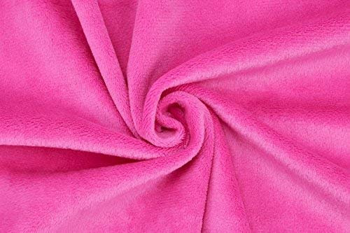 Minkee (tissu peluche microfibre) au metre – 1,5 mm SuperSoft SHORTY – 0,5 m - couleur fuchsia