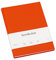 Semikolon 350915 - Notizbuch Classic A5 liniert - 176 Seiten, cremeweißes Papier - Lesezeichen - orange orange