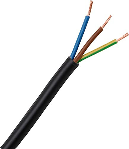 Kopp 152310848 Schlauchleitung H03 VV-F, 3 x 0.75 mm², 10 m, schwarz