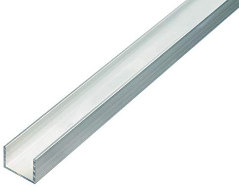 Alberts 470449 Profilé en U | aluminium, naturel | 1000 x 10 x 8 mm