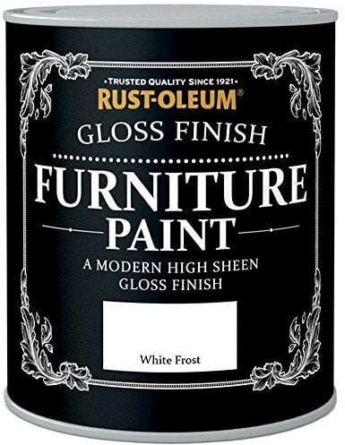 Rust-Oleum Gloss Finish Furniture Paint White Frost 125ml