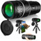 UniqueFire High Power Mini Black Telescope Zoom Adjustable Optical Monocular Binoculars Telescopes Hiking Camping Travel (16x52_66M)
