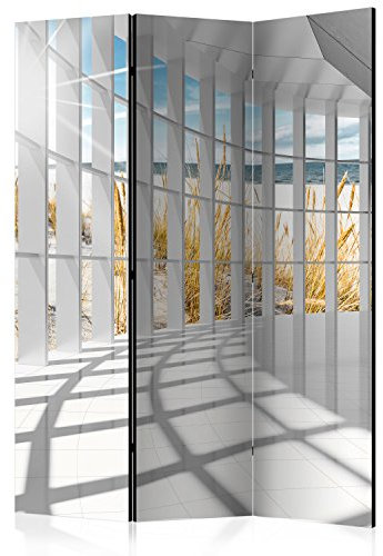 RAUMTEILER/PARAVENT B&D XXL - Optik Korridor Meer, 135x172 cm, 3-teilig