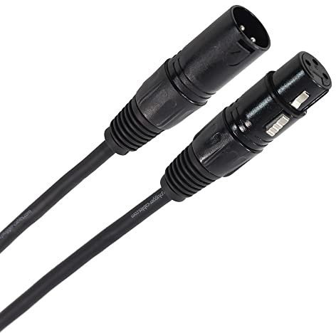 Plugger Câble DMX XLR femelle 3b/mâle 3b 0,60 m Noir