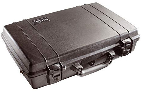 Peli 1490 Stoßfester Koffer für Laptop, IP67 Wasser- und Staubdicht, 14L Volumen, Schaumstoff, Farbe: Schwarz