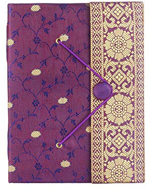 Paper High Sari Zeitschrift Notebook Große 140 x 185 - Lila