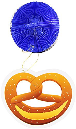 TIB 14036 - 4er SET Deko-Rotorspiralen Bierglas & Bretzel