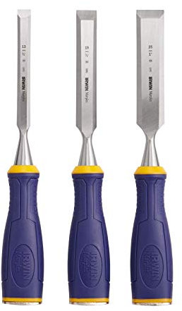 Marples MS500-S5 Bevel Edge Chisel Set with Striking Cap (3-Piece)