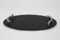 The Just Slate Company Oval Serving Tray with Antler Handles