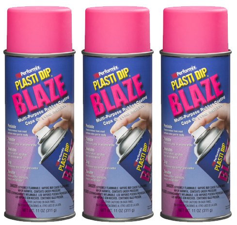 3 PACK – Multi Purpose Plasti Dip Spray – Blaze Pink 312