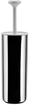 Alessi Pl08 W Birillo Balayette Pour Toilette en Pmma, Blanc et Acier Inoxydable 18/10 Brillant