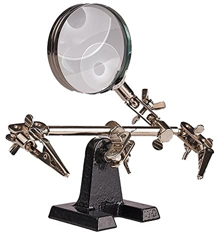 edi-tronic Helfende Hand mit Lupe - 3. Hand mit Lupe - Löthilfe