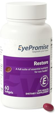 EyePromise Restore Aging Eye Health Supplements, 60 Softgels