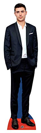 Star Cutouts Zac Efron Cardboard Cutout Perfect for Birthdays, Gifts, Parties & Fans Height 174cm