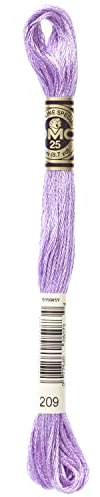 12 Pack DMC 6-Strand Embroidery Cotton 8.7yd-Dark Lavender -117-209