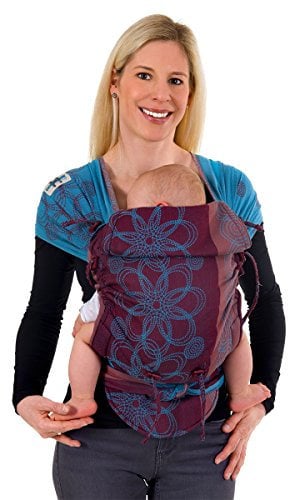 Hoppediz Hop-Tye Conversion Babytrage aus Tragetuch Stoff I Mei Tai I Bauchtrage & Rückentrage, Design Marrakesch
