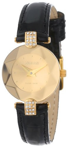 Jowissa Damen-Armbanduhr XS Facet Strass Analog Leder J5.009.S