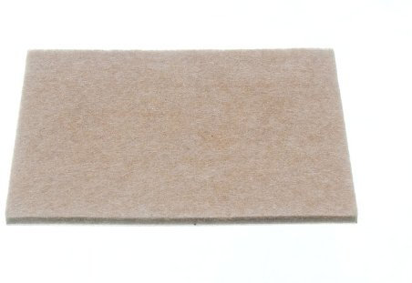 3 von rechteckigen Filzgleiter selbstklebend 100mm x 75mm x 4mm