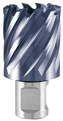 RUKO Kernbohrer HSS-TiAlN mit Weldonschaft (3/4 Zoll) Durchmesser 43 mm
