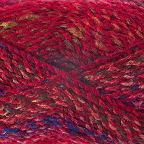 James Brett Marble Chunky Knitting Yarn 100% Soft Acrylic Wool 200g Ball (Red Yellow & Blue Mix MC43)