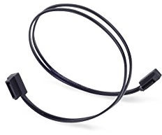 SilverStone SST-CP11-300 - SATA III 6 Gbps Kabel, ultra-dünn, um 90° abgewinkelte Anschlüsse, 30 cm, schwarz