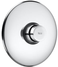Roca,Instant,Grifo de paso recto temporizado empotrable para ducha con rosetón redondo,A5A2677C00