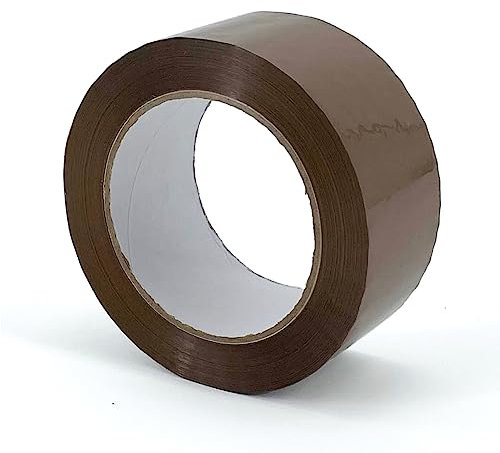 IMBALLAGGI 2000 - Nastro Adesivo Pacchi Marrone Polipropilene, 108 Pz 5cm x 132mtl x 76mm, Nastro Imballaggio per Scatole, Cartoni e Scatoloni per Trasloco e Spedizioni Resistente a Strappo Silenzioso