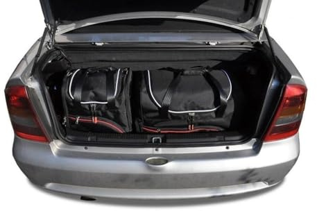 KJUST Dedizierte Reisetaschen 4 stk kompatibel mit OPEL ASTRA CABRIO G (T98) 2001-2006